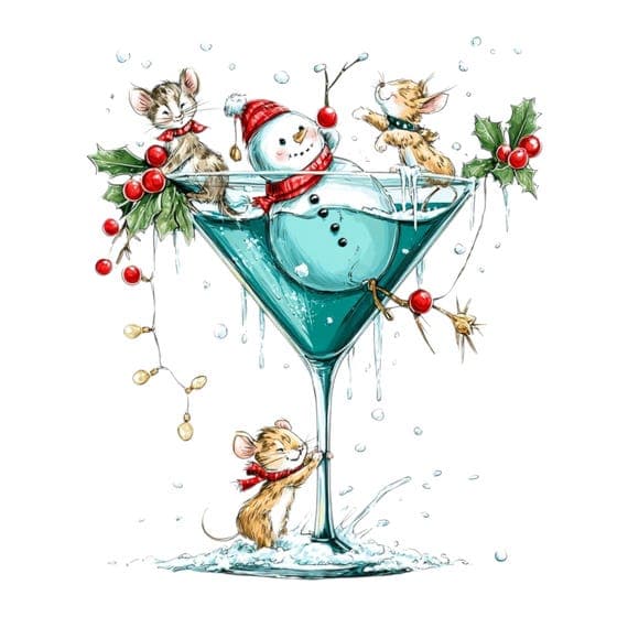 22 Quirky Snowman Clipart β watercolor clipart transparent PNG instant download