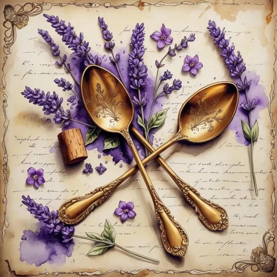 18 Lavender Apothecary Clipart (JPG) β view 5 β watercolor clipart transparent PNG instant download