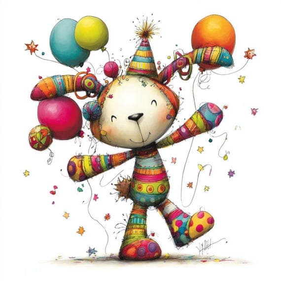 12 Funny Rave Animal Clipart β view 2 β watercolor clipart transparent PNG instant download