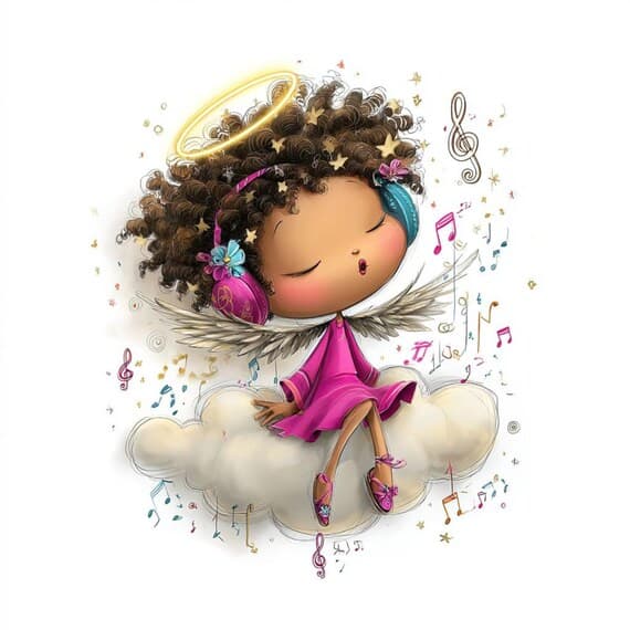 20 Whimsical Angel Clipart (JPG) β view 3 β watercolor clipart transparent PNG instant download