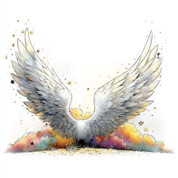 25 Celestial Angel Clipart (JPG) β view 8 β watercolor clipart transparent PNG instant download