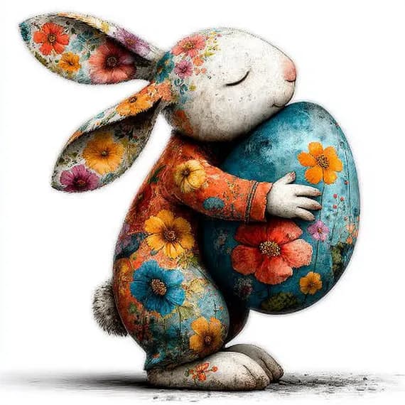 25 Easter Bunny Clipart β watercolor clipart transparent PNG instant download