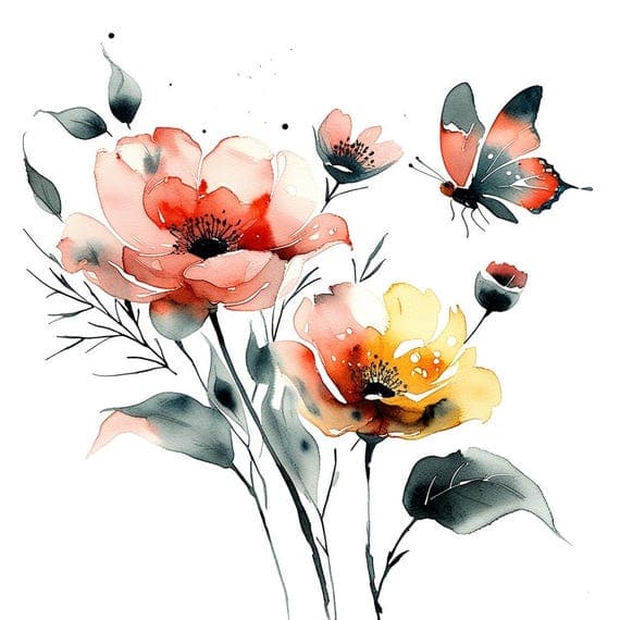 Hand β view 7 β watercolor clipart transparent PNG instant download