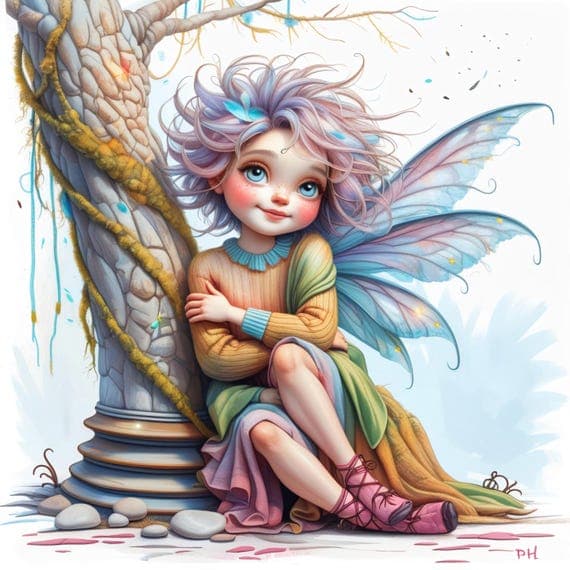 13 Forest Fairy Watercolor Clipart β view 5 β watercolor clipart transparent PNG instant download