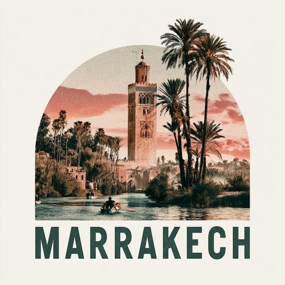 15 Marrakech Morocco Travel PNG Bundle for Vintage Travel Shirts Digit — watercolor clipart transparent PNG instant download