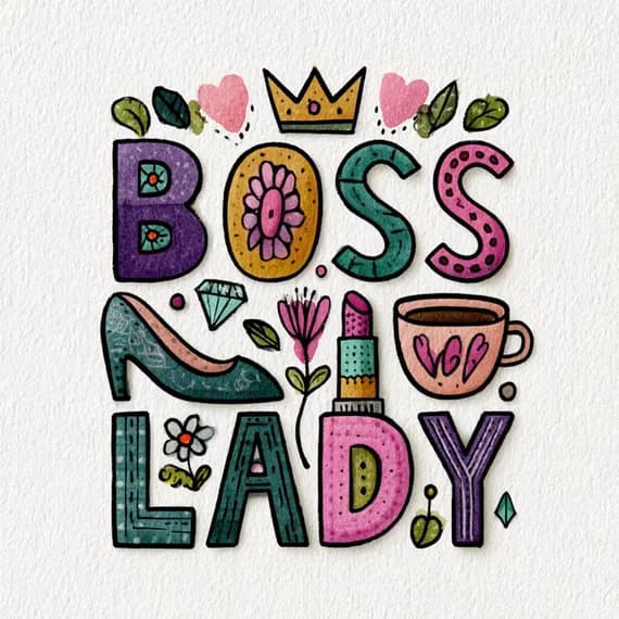 15 Boho Boss Lady Clipart PNG β view 7 β watercolor clipart transparent PNG instant download