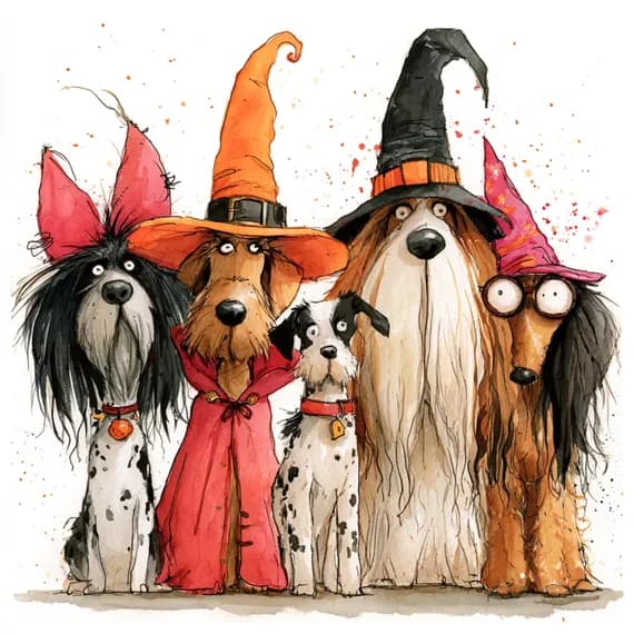 20 Halloween Clipart JPG โ view 6 โ watercolor clipart transparent PNG instant download