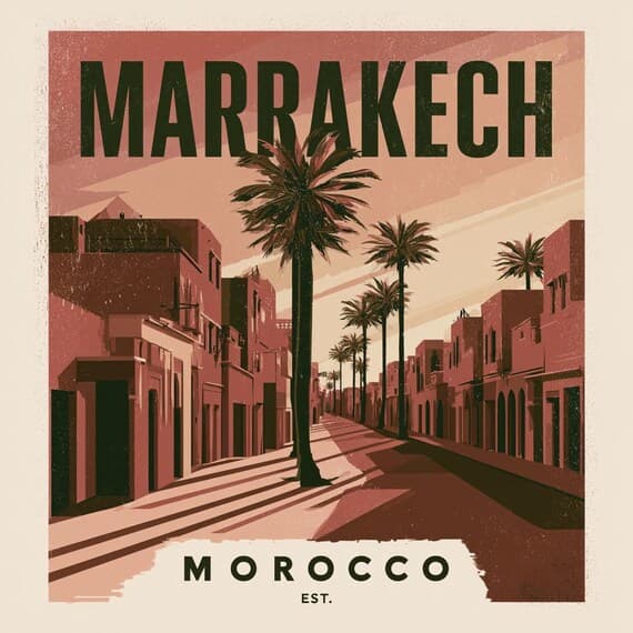 15 Marrakech Morocco Travel PNG Bundle for Vintage Travel Shirts Digit — view 5 — watercolor clipart transparent PNG instant download
