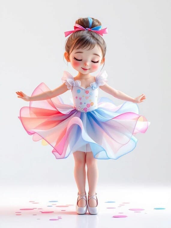Ballerina Clipart Bundle – Pink Ballet Girl PNG & JPG (Digital Downloa — view 2 — watercolor clipart transparent PNG instant download