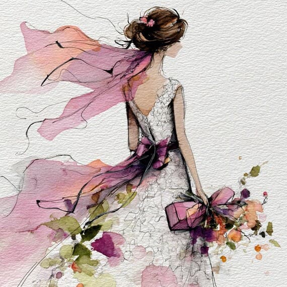 Watercolor Fashion Illustration Clip Art β view 7 β watercolor clipart transparent PNG instant download