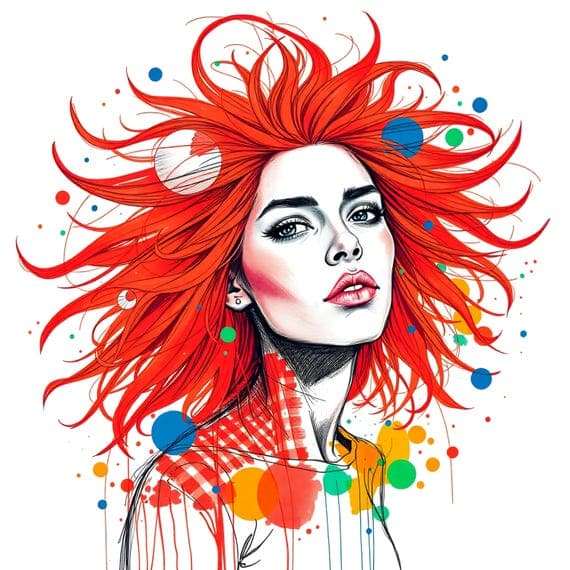 Abstract Woman Face Clipart β view 8 β watercolor clipart transparent PNG instant download