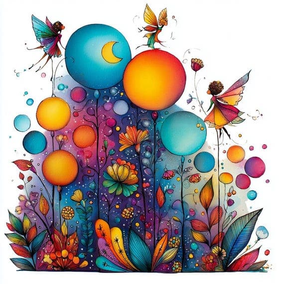 15 Fairy Garden Clipart β view 7 β watercolor clipart transparent PNG instant download