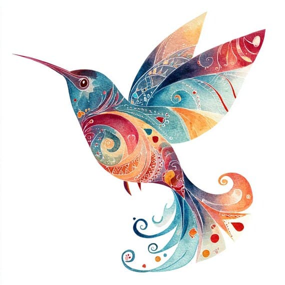 12 Watercolor Hummingbird Clipart β view 4 β watercolor clipart transparent PNG instant download