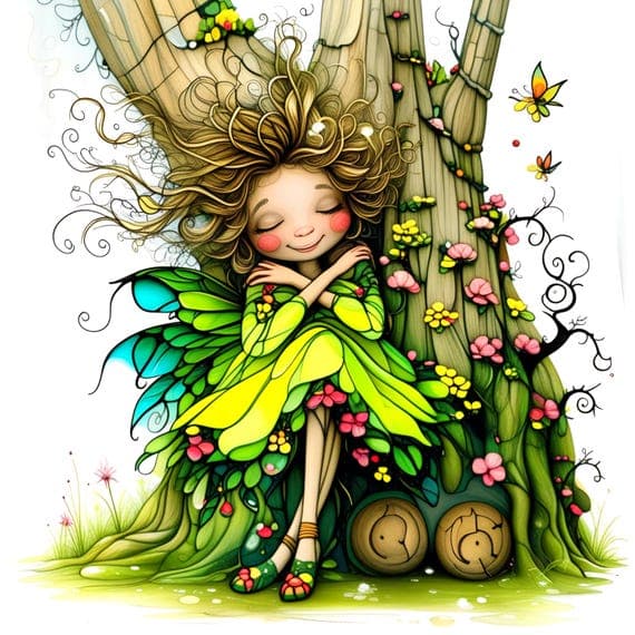 10 Watercolor Forest Fairy Clipart, Whimsical Fantasy Art (Digital Dow β view 8 β watercolor clipart transparent PNG instant download