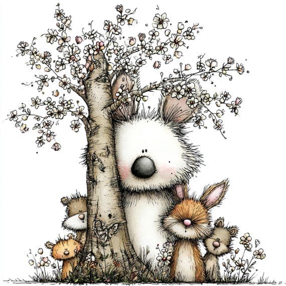 40 JPG Watercolor Woodland Animals Clipart, Spring Forest Friends (Dig β view 6 β watercolor clipart transparent PNG instant download