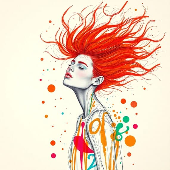 Abstract Woman Face Clipart β view 2 β watercolor clipart transparent PNG instant download