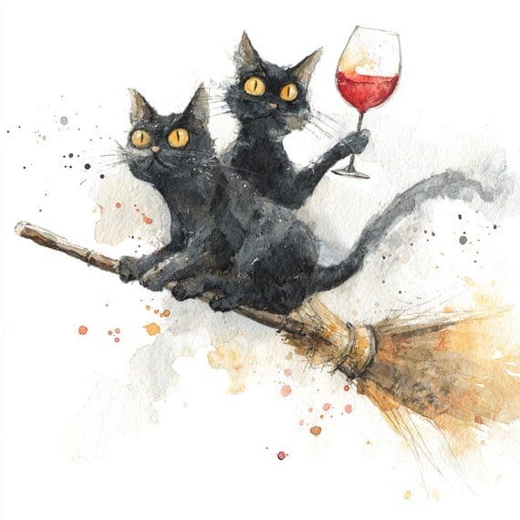 12 Whimsical Halloween Clipart PNG β view 3 β watercolor clipart transparent PNG instant download