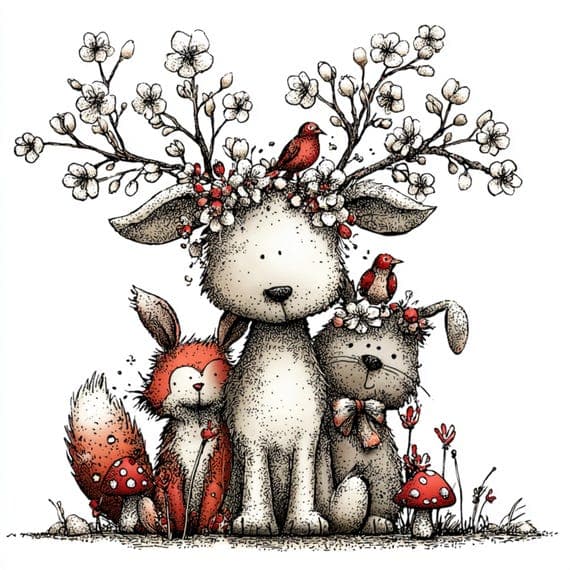 40 JPG Watercolor Woodland Animals Clipart, Spring Forest Friends (Dig β view 4 β watercolor clipart transparent PNG instant download
