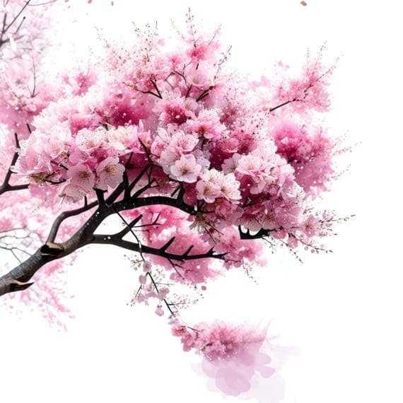 Watercolor Cherry Blossom Tree Clipart β view 6 β watercolor clipart transparent PNG instant download