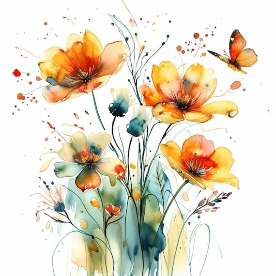 Hand — watercolor clipart transparent PNG instant download