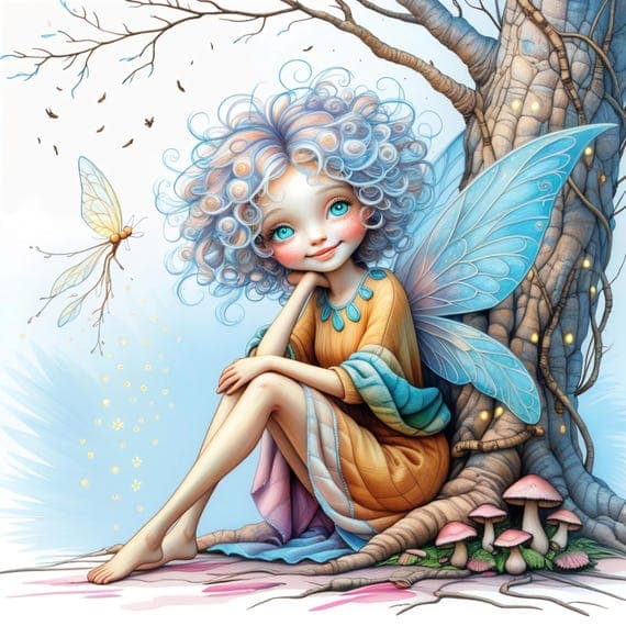 13 Forest Fairy Watercolor Clipart β view 8 β watercolor clipart transparent PNG instant download
