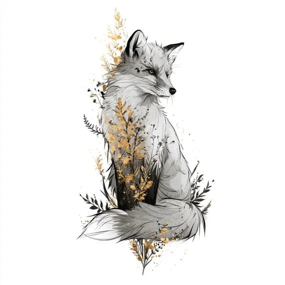 25 Whimsical Fox Clipart PNG β view 2 β watercolor clipart transparent PNG instant download