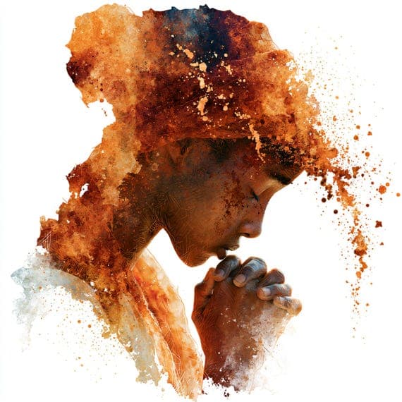 15 Boho Praying Woman Clipart JPG โ watercolor clipart transparent PNG instant download