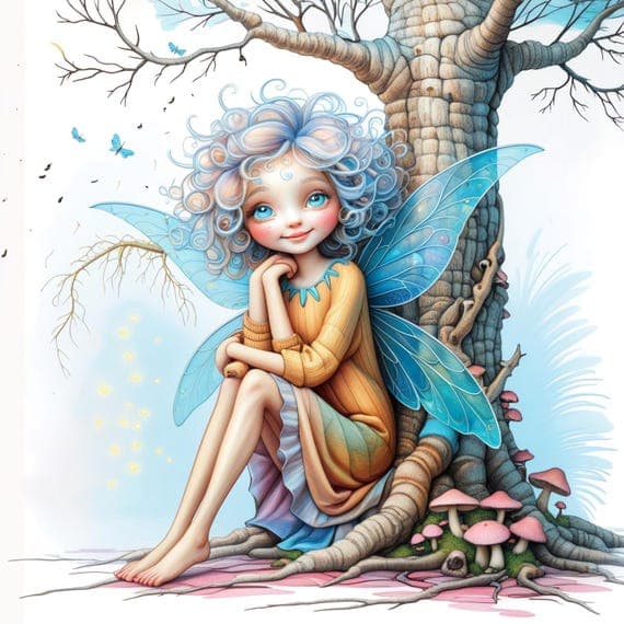 13 Forest Fairy Watercolor Clipart β view 3 β watercolor clipart transparent PNG instant download