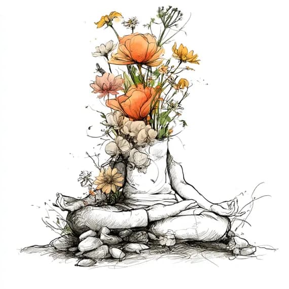 18 Boho Yoga Clipart PNG β view 4 β watercolor clipart transparent PNG instant download