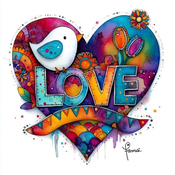 17 Watercolor Heart Clipart β watercolor clipart transparent PNG instant download