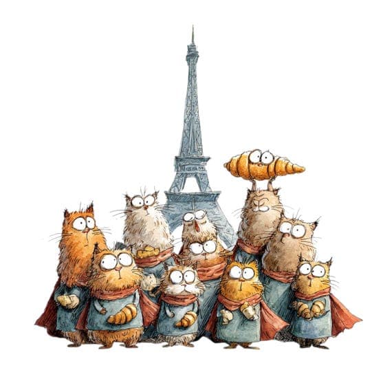30 Watercolor Super Hero Cats Clipart (PNG) β view 4 β watercolor clipart transparent PNG instant download