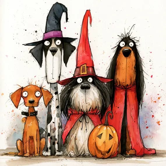 20 Halloween Clipart JPG โ view 3 โ watercolor clipart transparent PNG instant download