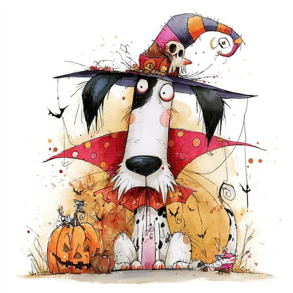 18 Halloween Clipart JPG โ view 2 โ watercolor clipart transparent PNG instant download