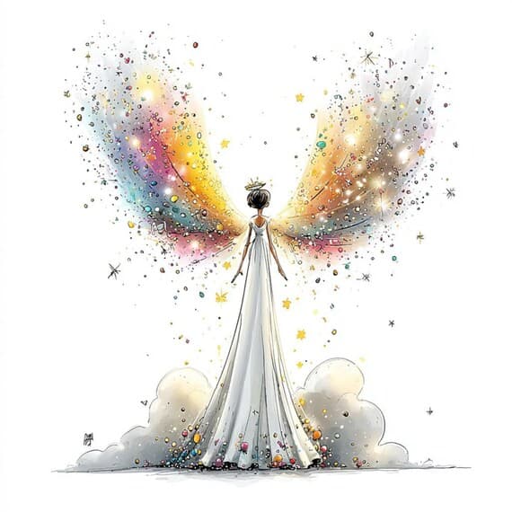 25 Celestial Angel Clipart (JPG) β view 4 β watercolor clipart transparent PNG instant download