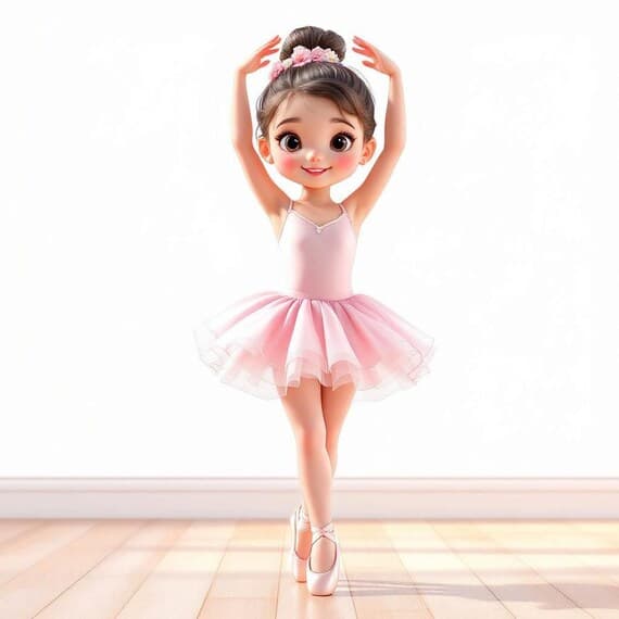 Ballerina Clipart Bundle – Pink Ballet Girl PNG & JPG (Digital Downloa — view 5 — watercolor clipart transparent PNG instant download