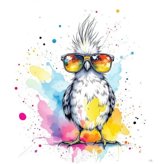 Whimsical Watercolor Bird Clipart β view 6 β watercolor clipart transparent PNG instant download