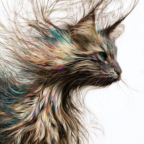 20 Magical Cat Clipart JPG β view 4 β watercolor clipart transparent PNG instant download