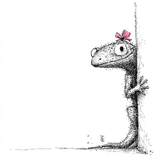 12 Quirky Gecko Clipart β view 2 β watercolor clipart transparent PNG instant download