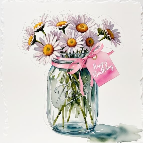 Elegant Birthday Floral Watercolor Clipart β view 5 β watercolor clipart transparent PNG instant download