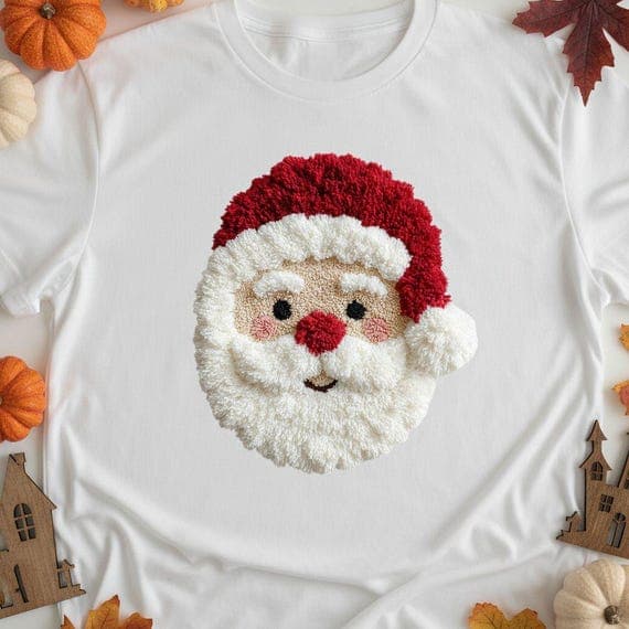 7 Hook Yarn Latch Hook Red Nose Reindeer Design β watercolor clipart transparent PNG instant download