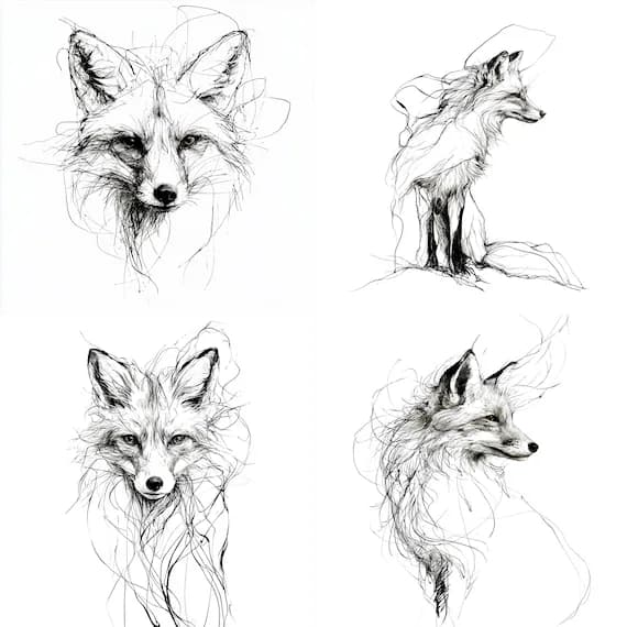 25 Whimsical Fox Clipart PNG β watercolor clipart transparent PNG instant download