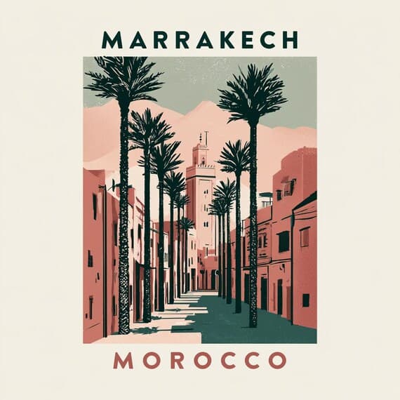 15 Marrakech Morocco Travel PNG Bundle for Vintage Travel Shirts Digit — view 6 — watercolor clipart transparent PNG instant download