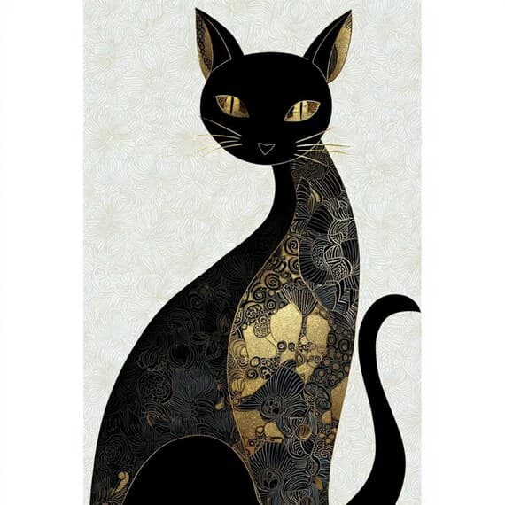 20 Islamic Folk Art Cat Clipart (JPG) β view 8 β watercolor clipart transparent PNG instant download