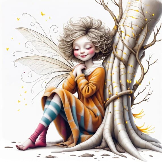 13 Watercolor Fairy Girl Clipart (JPG) β view 6 β watercolor clipart transparent PNG instant download