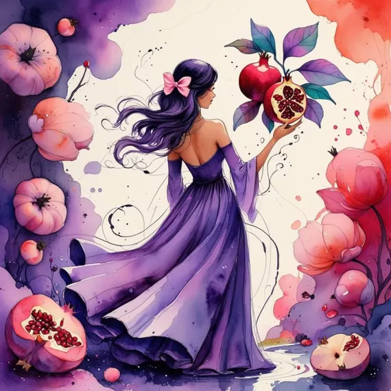 Watercolor Fruit Girl Clipart, Junk Journal Art (Digital Illustration) β view 7 β watercolor clipart transparent PNG instant download