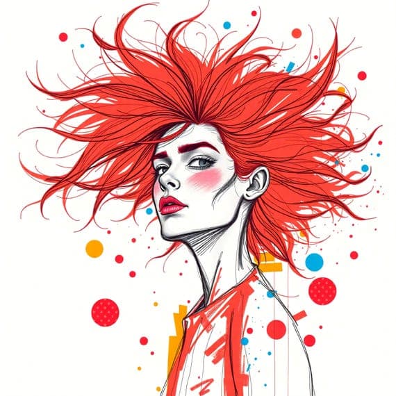 Abstract Woman Face Clipart β view 7 β watercolor clipart transparent PNG instant download