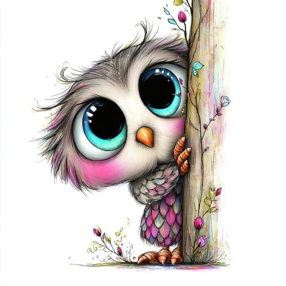 Watercolor Owl Clipart Set β view 4 β watercolor clipart transparent PNG instant download