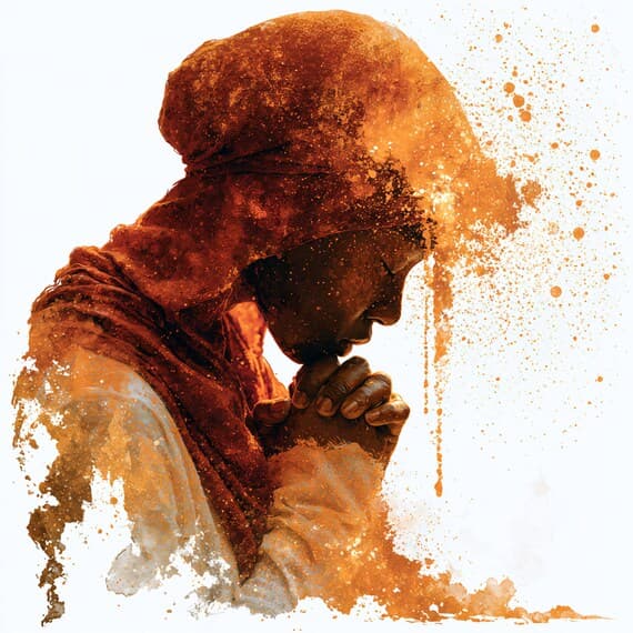 15 Boho Praying Woman Clipart JPG โ view 7 โ watercolor clipart transparent PNG instant download