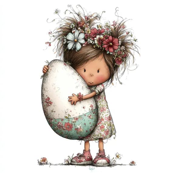 22 JPG Watercolor Easter Clipart, Bunny Kids, Spring Printable (Digita β view 4 β watercolor clipart transparent PNG instant download