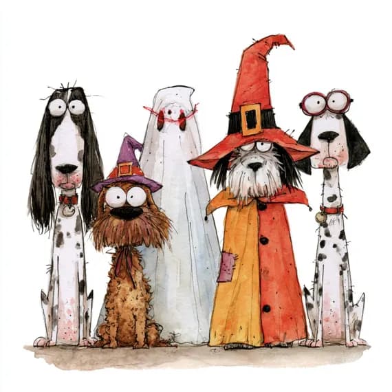 20 Halloween Clipart JPG โ view 4 โ watercolor clipart transparent PNG instant download